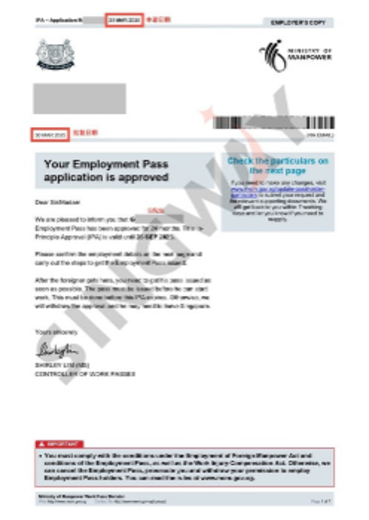 Employment pass success story case 2